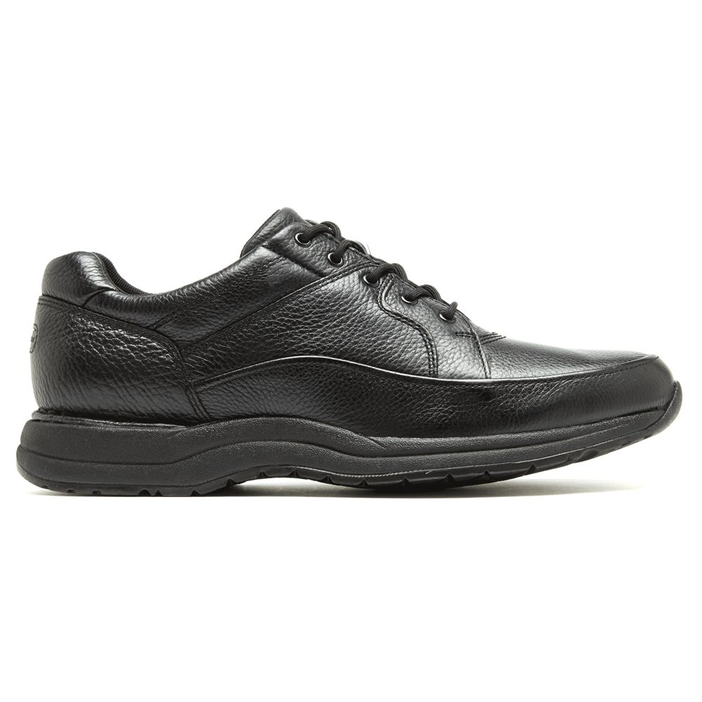 Rockport Edge Hill Lace-To-Toe - Mens Walking Shoes - Black - NZ (YCH-415692)